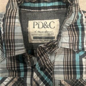 PD&C Plaid Button-Up Shirt